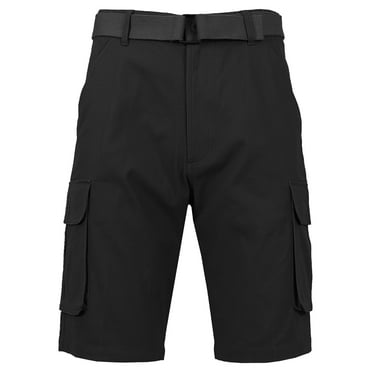 Men's Cotton Flex Stretch Cargo Shorts With Belt (Sizes, 30-42)