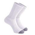 thumbnail image 1 of Men's Cotton Full Cushioned Crew Socks, Non-Binding Breathable Performance Athletic Boot Socks, Durable Sports Cushion Socks for Work, Hiking, Basketball and Daily Running,Silver, 1 of 9