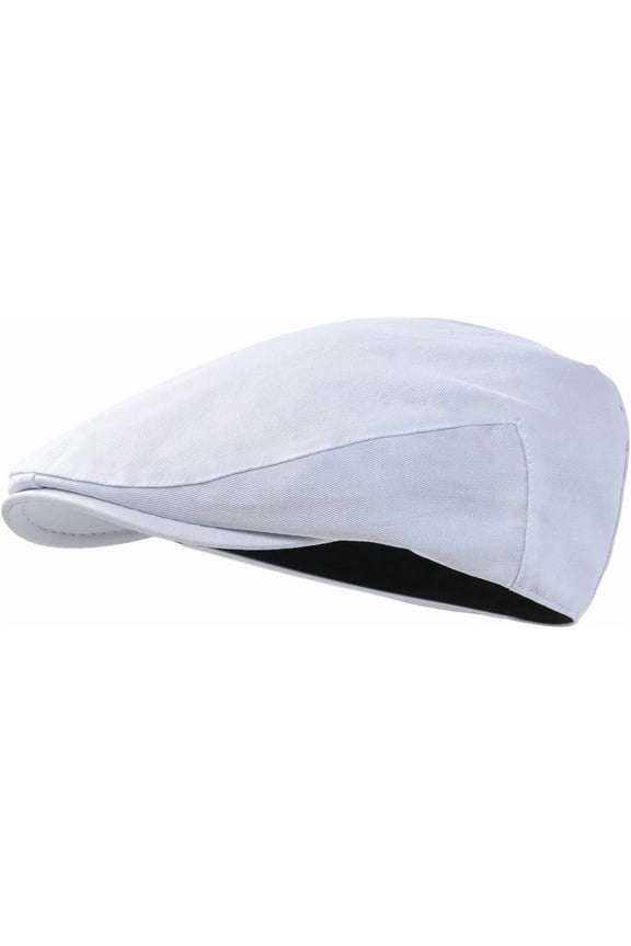 Men's Cotton Ivy Gatsby Newsboy Hat Summer Driving Scally Cap Thin 1Pack