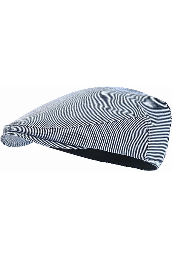 Men's Cotton Ivy Gatsby Newsboy Hat Summer Driving Scally Cap Thin 1Pack