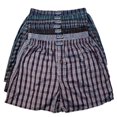 thumbnail image 1 of Couver Men’s Knit Cotton Boxer Shorts Underpants with Button Fly, Assorted Red, L, 6-Pack, 1 of 4