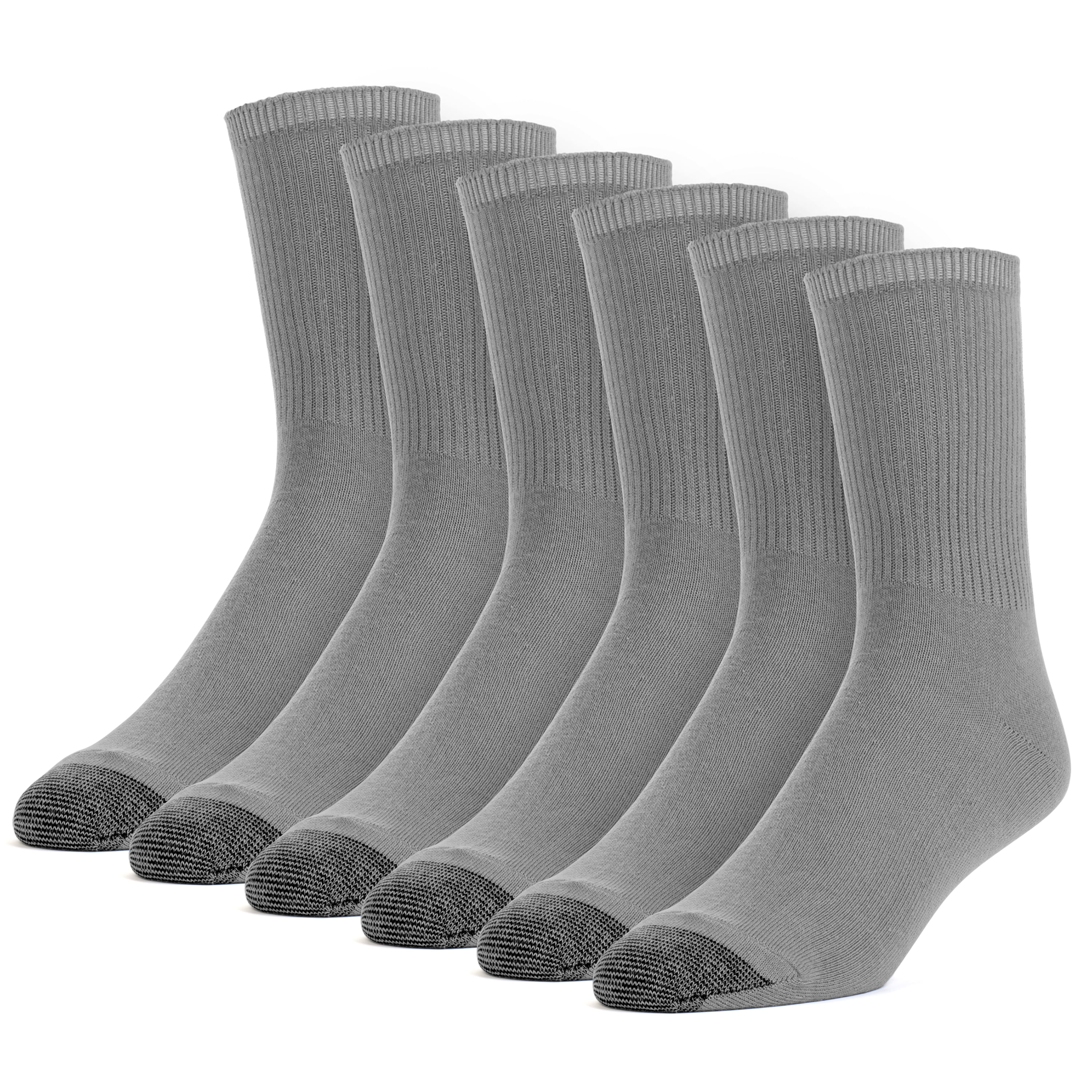 Men's Cotton Lightweight Crew Dress Socks 6 Pairs