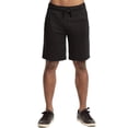 thumbnail image 1 of Men's Cotton Lightweight Terry Shorts with Pockets, Sweat Shorts, Black XL, 1 Pack, 1 of 4