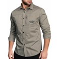thumbnail image 1 of Fredd Marshall Men's Cotton Long Sleeve Military Utility Shirt, 1 of 4