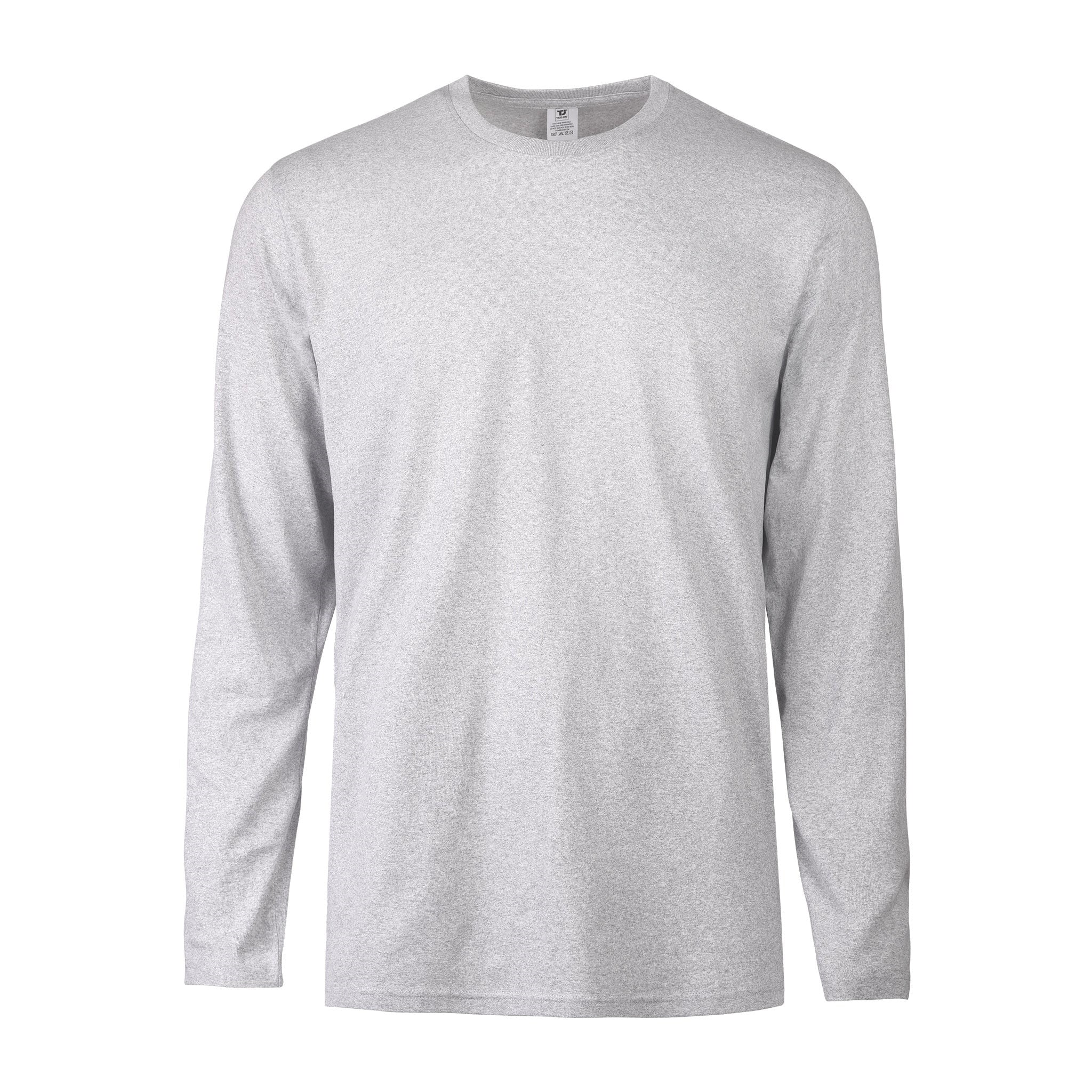 Men's Cotton Long Sleeve Soft TShirt, Crew Neck Stretch Shirts Classic