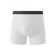 thumbnail image 1 of Men's Cotton Mid Rise Boxer Briefs White L, 1 of 4