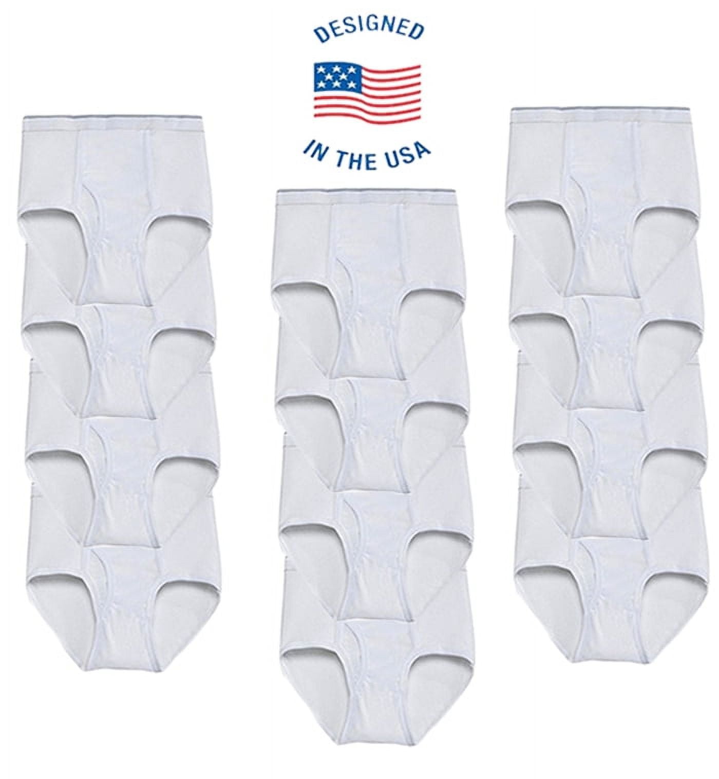 Men's Cotton No Ride Up Briefs Flex Waistband Underwear Big