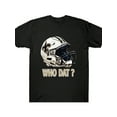 thumbnail image 1 of Men's Cotton Pattern T-Shirt, New Orleans Who Dat Football Cap T-Shirt. Comfortable, Breathable, Casual Summer T-Shirt 100% Cotton 220G, 1 of 10
