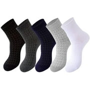 Mens Cotton Quarter Socks Anti-Odor Pack of 5