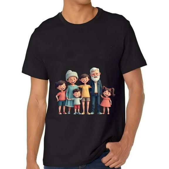 Men's Cotton Short Sleeve T-Shirt - Casual Tee with Vibrant Graphic Patterns Comfortable Fit for Everyday Wear