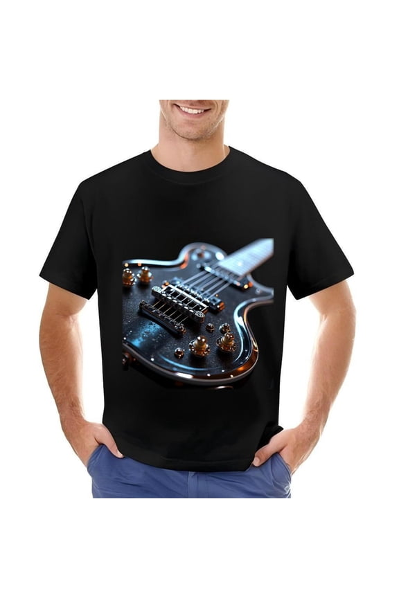 Men's Cotton Short Sleeve T-Shirt - Stylish Graphic Design with Unique Patterns Comfortable Fit Perfect for Casual Wear