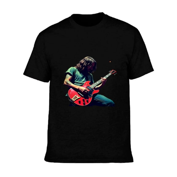 Men's Cotton Short Sleeve T-Shirt - Vibrant Graphic Tee with Eye - Catching Patterns Perfect for Casual Wear and Music Lovers
