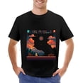 thumbnail image 1 of Men's Cotton Short Sleeve T-Shirt with Pixel Art Landscape Design - Serene Mountains Trees and Sunset Sky Pattern, 1 of 6