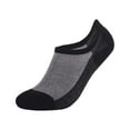 thumbnail image 1 of Men's Plus Size Cotton Boat Socks, Extra Large No Show Socks with Non-Slip Silicone Heel Grips, Breathable Moisture Wicking Low Cut Socks for Sneakers Loafers Daily Wear Black, 1 of 7