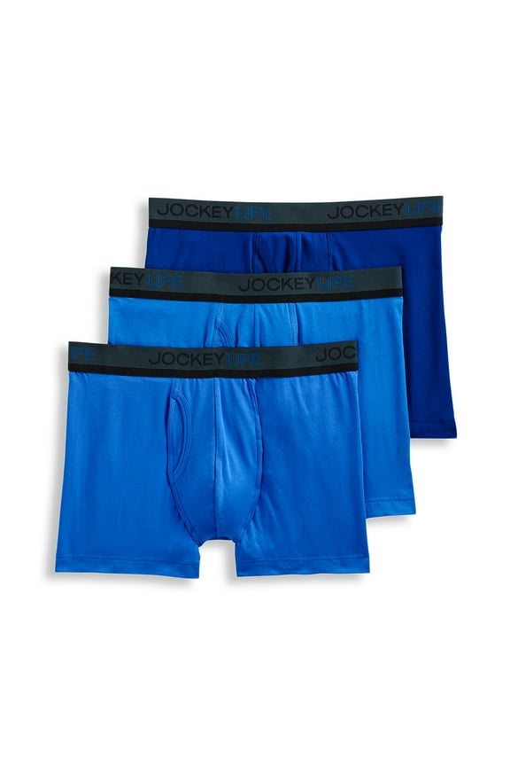 Men's Cotton Stretch Boxer Brief - 3 pack