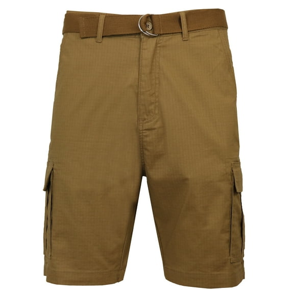 Men's Cotton Stretch Ripstop Cargo Shorts With Belt (Size - 32-42)