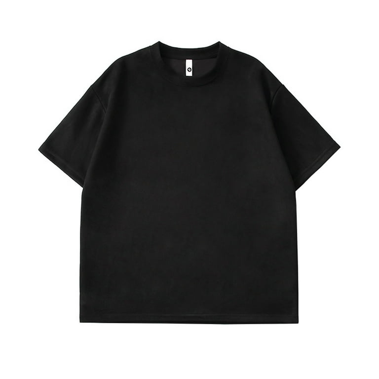 Men's Cotton T-Shirts Oversized Unisex Short Sleeve Loose Basic