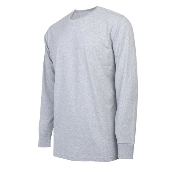 Men's Cotton T-Shirts with Ridded Cuff Crew Neck Long Sleeve Classic Fit Tee S-3XL Regular Big & Tall Breathable Casual Menswear Top Streetwear