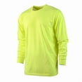 thumbnail image 1 of Men's Cotton T-Shirts with Ridded Cuff Crew Neck Long Sleeve Classic Fit Tee S-3XL Regular Big & Tall Breathable Casual Menswear Top Streetwear, 1 of 2