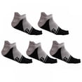 thumbnail image 1 of Men's Cotton Toe Socks Five Finger Socks No Show Crew Athletic Socks for Running 5 Pairs, 1 of 6
