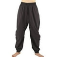 thumbnail image 1 of Men's Cotton Vintage Pants for Renaissance Pirate Trousers Medieval Costume Trousers Linen Pants 2026 Trendy, 1 of 2