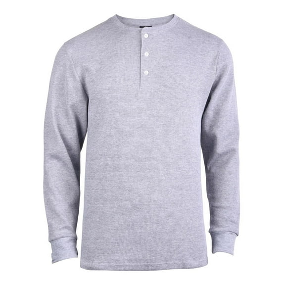 Men's Cotton Waffle-Knit Thermal Henley Shirt Long Sleeve S-3XL Breathable Fashion Casual Pullover Solid Tops Knitwear Menswear Sweater Spring Comfort