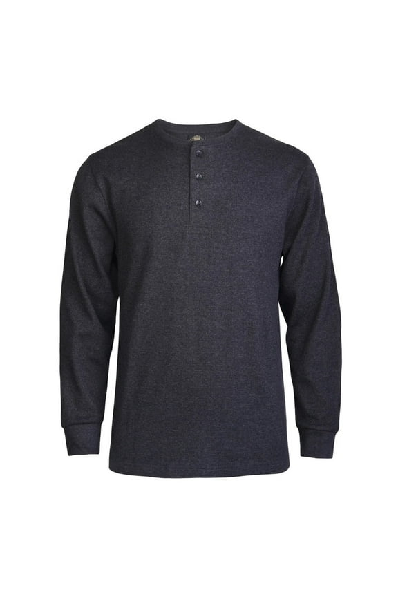 Men's Cotton Waffle-Knit Thermal Henley Shirt Long Sleeve S-3XL Breathable Fashion Casual Pullover Solid Tops Knitwear Menswear Sweater Spring Comfort