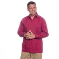 thumbnail image 1 of Men's Cotton blend guayabera Long Sleeve. SIZE:5X COLOR:BRG, 1 of 1