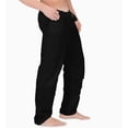 thumbnail image 1 of Men's Cottonique M17708 Latex Free Organic Cotton Drawstring Lounge Pant (Black L/XL), 1 of 5