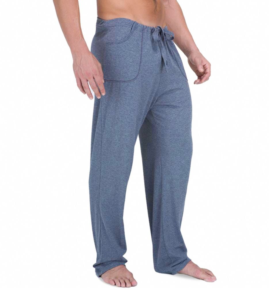 Men's Cottonique M17708 Latex Free Organic Cotton Drawstring Lounge Pant  (Melange Grey L/XL) 