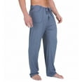 thumbnail image 1 of Men's Cottonique M17708 Latex Free Organic Cotton Drawstring Lounge Pant (Melange Grey S/M), 1 of 5
