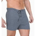 thumbnail image 1 of Men's Cottonique M17713 Latex Free Organic Cotton Loose Boxer Short (Melange Grey 2X/3X), 1 of 4