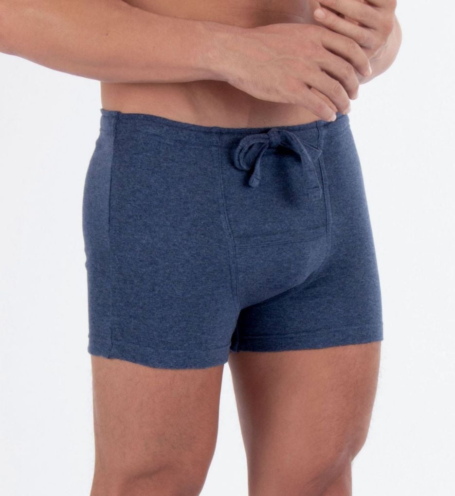 Boxer String Men Men's Cottonique M17760 Latex Free Organic Cotton Drawstring Boxer ...