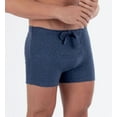 thumbnail image 1 of Men's Cottonique M17760 Latex Free Organic Cotton Drawstring Boxer Brief (Melange Blue XL), 1 of 5