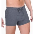 thumbnail image 1 of Men's Cottonique M17760 Latex Free Organic Cotton Drawstring Boxer Brief (Melange Grey L), 1 of 4