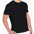 thumbnail image 1 of Men's Cottonique M17771 Latex Free Organic Cotton Crew Neck T-Shirt (Black L), 1 of 4