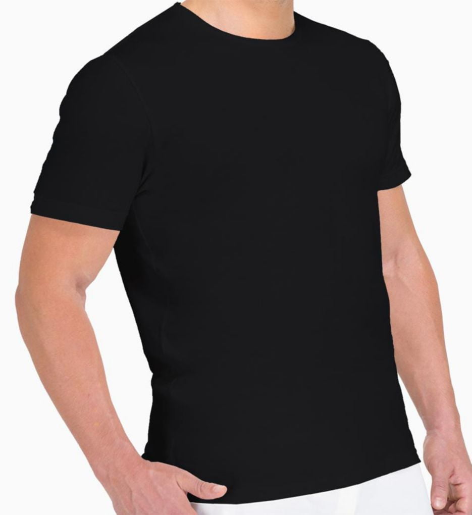 Cottonique Men's Hypoallergenic Longsleeve T-Shirt Made from 100% Organic  Cotton (Black)