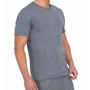 Mens Cottonique M17771 Latex Free Organic Cotton Crew Neck T-Shirt Melange Grey S
