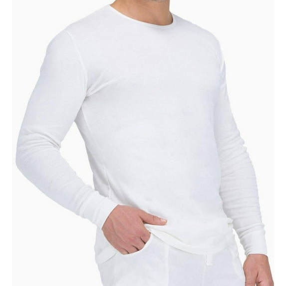 Men's Cottonique M17772 Latex Free Organic Cotton Ribbed T-Shirt (Natural 2XL)