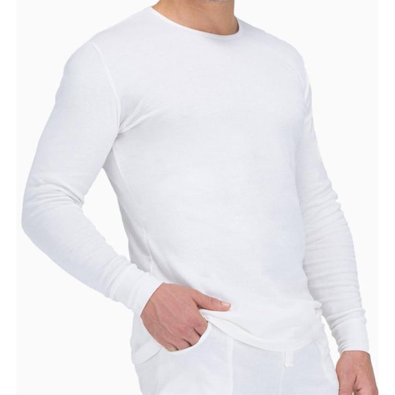 Men's Cottonique M17772 Latex Free Organic Cotton Ribbed T-Shirt (Natural 2XL)