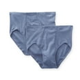 thumbnail image 1 of Men's Cottonique M27712 Latex Free Organic Cotton Briefs - 2 Pack (Melange Blue S), 1 of 4