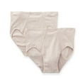 thumbnail image 1 of Men's Cottonique M27712 Latex Free Organic Cotton Briefs - 2 Pack (Melange Brown XL), 1 of 4