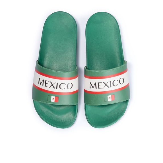 Men's Soccer Fan Slides, Argentina, Mexico, Brazil & USA