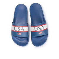 Mens Soccer Fan Slides USA