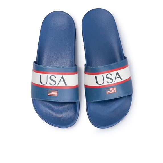 Men's Soccer Fan Slides, Argentina, Mexico, Brazil & USA