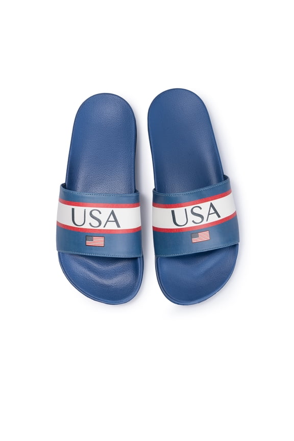 Men's Soccer Fan Slides, Argentina, Mexico, Brazil & USA