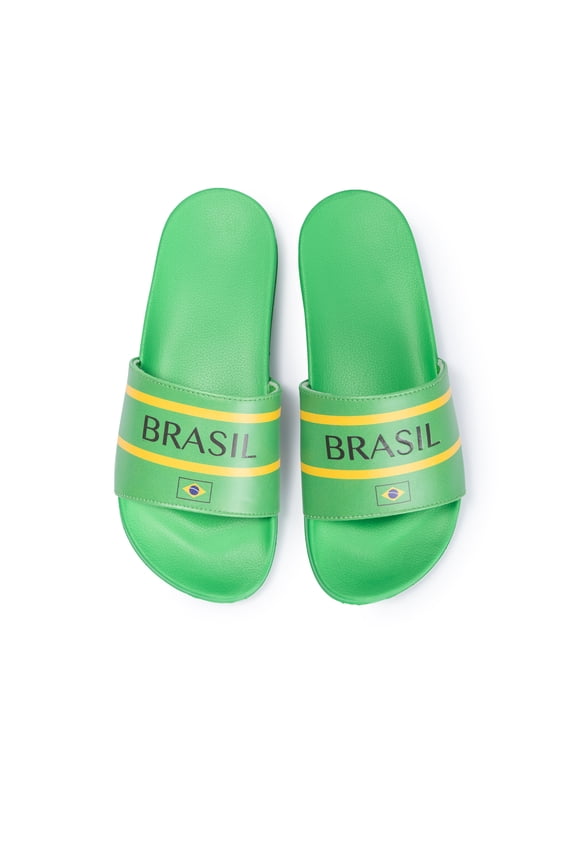 Men's Soccer Fan Slides, Argentina, Mexico, Brazil & USA