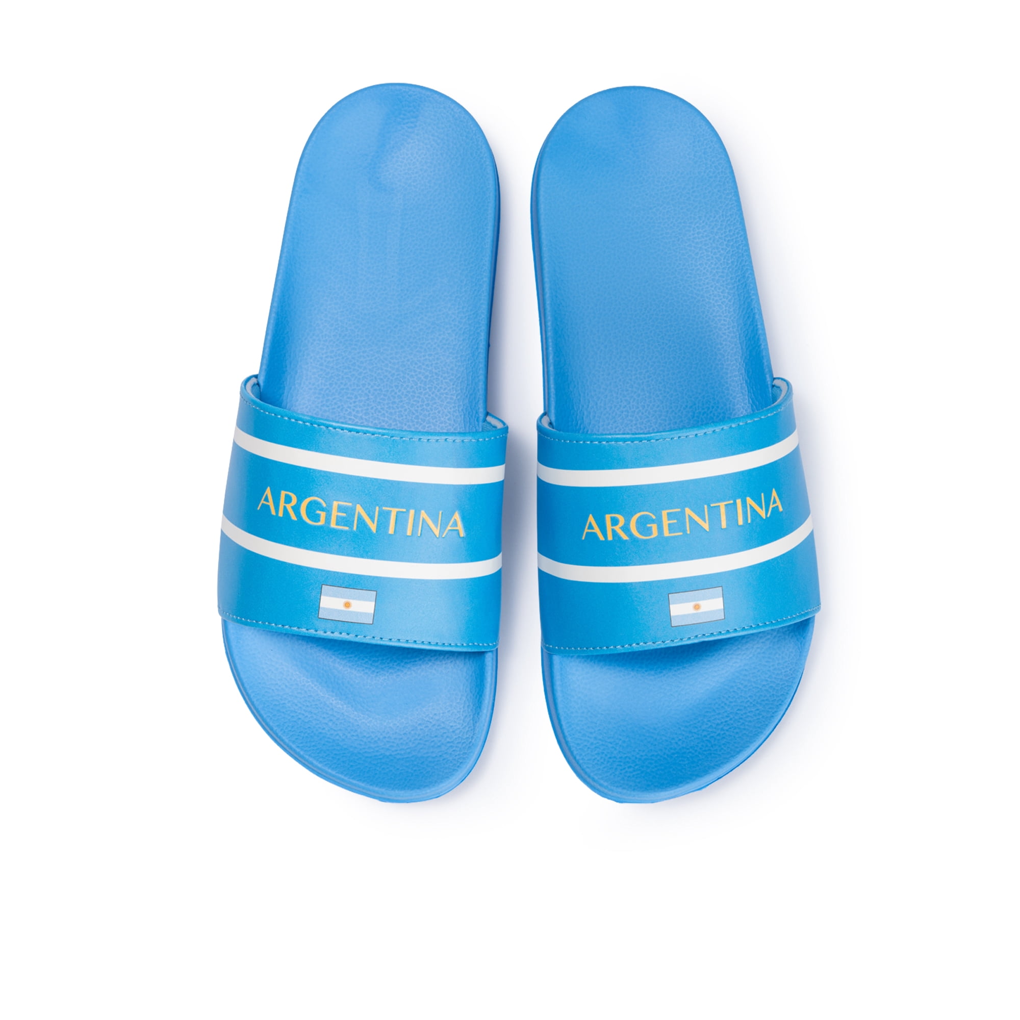 Men's Soccer Fan Slides, Argentina, Mexico, Brazil & USA