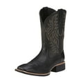thumbnail image 1 of Men's Cowboy Boots Featuring Classic Embroidery: Western Style with Square Toe,Chunky Heel,and Slip-Resistant Ankle,Short and Durable for Spring and Fall,Black, 1 of 6