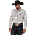 thumbnail image 1 of Men's Cowboy Hardware Bandana Print Long Sleeve Pearl Snap Western Shirt - 125544-010, 1 of 4